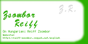 zsombor reiff business card